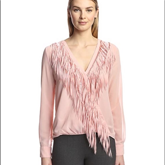 Yoana Baraschi Grand Illusion Wrap Blouse in Pink - Picture 2 of 13